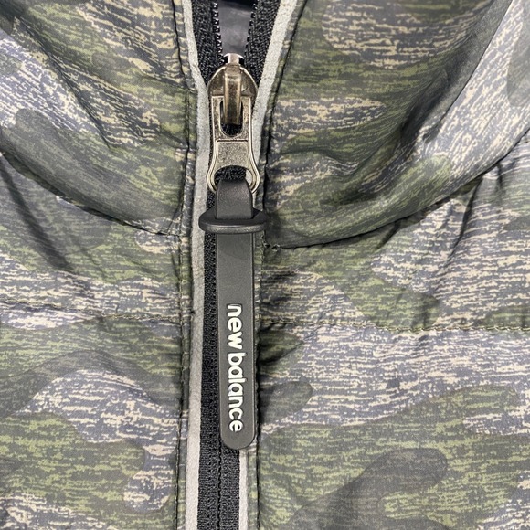 New Balance Jacket Mens L Camo Puffer Full Zip Lightweight Coat Outdoors - Picture 4 of 10